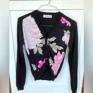LEONARD PARIS Floral Cardigan